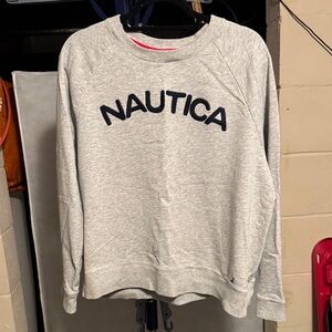 Nautica Heather Gray Crewneck Sweatshirt